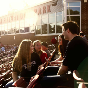 NC State students at game